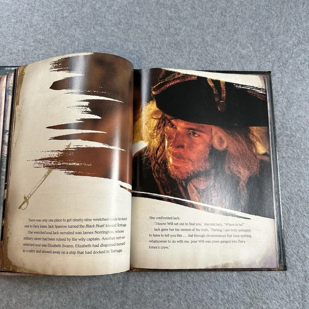 Disney Pirates Caribbean Dead Man's Chest Movie Storybook 2006 HC